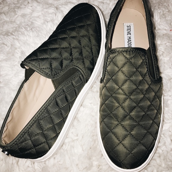 quilted slip on sneakers steve madden